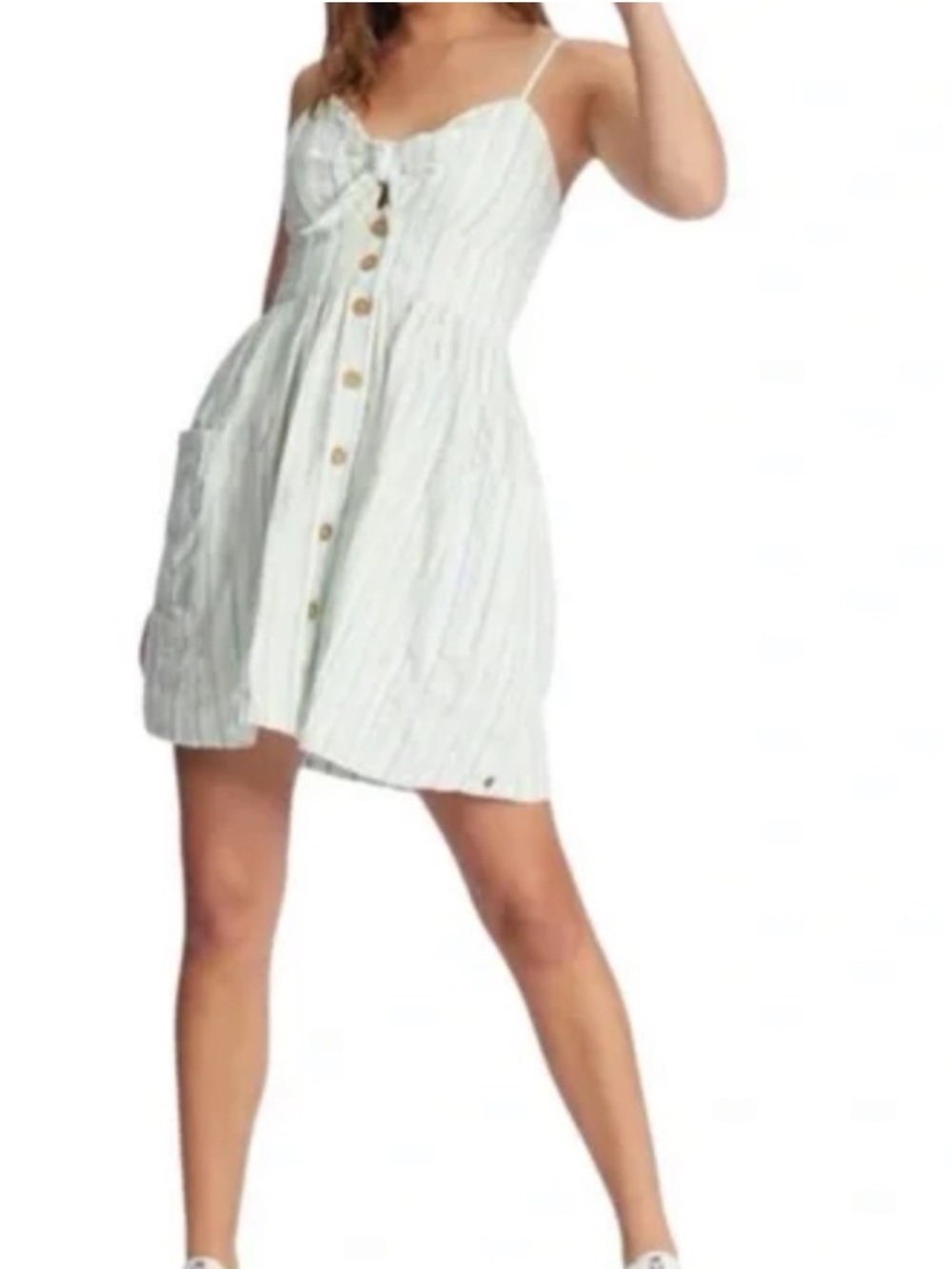 NWT Roxy Under Cali Stripe Dress MSRP $60 - Picture 2 of 3
